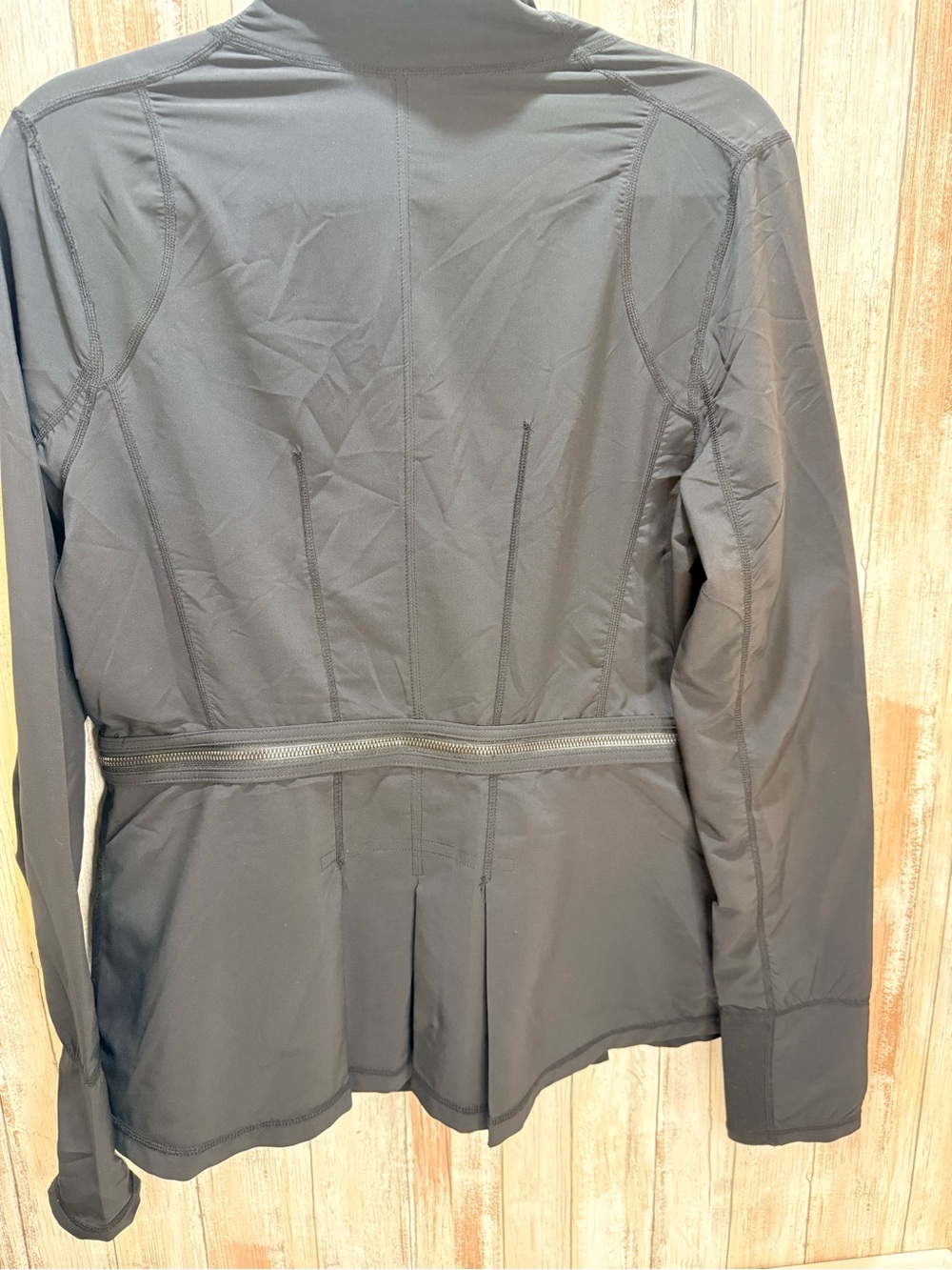 Zella Black Zip Off Peplum Jacket - Picture 4 of 11